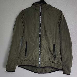 MICHAEL KORS OLIVE GREEN  WINDBREAKER JACKET/ M